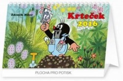Obrázok - Kalendář stolní 2016 - Krteček, 23,1 x 14,5 cm