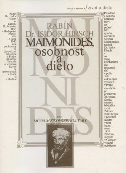 Obrázok - Maimonides, osobnosť a dielo