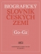 Kniha - Biografický slovník českých zemí, 20.sešit (Go-Gz)